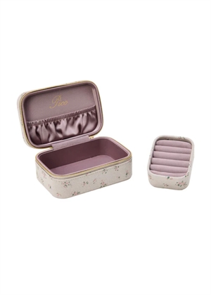 Large Trinket box Taupe Flower Pico 